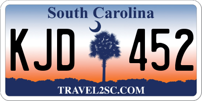 SC license plate KJD452