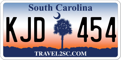 SC license plate KJD454