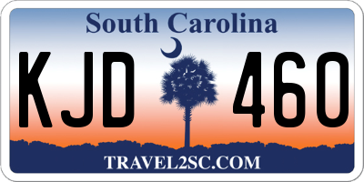 SC license plate KJD460