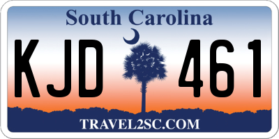 SC license plate KJD461
