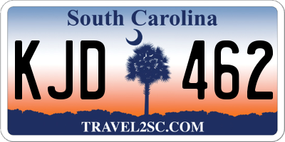 SC license plate KJD462