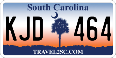 SC license plate KJD464