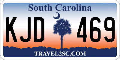 SC license plate KJD469