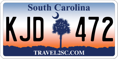 SC license plate KJD472