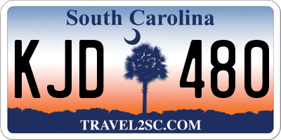 SC license plate KJD480