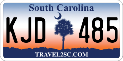 SC license plate KJD485