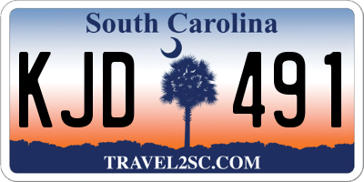 SC license plate KJD491