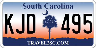 SC license plate KJD495