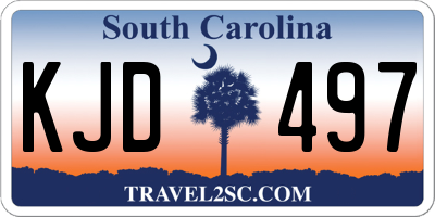 SC license plate KJD497