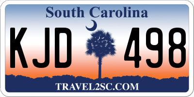 SC license plate KJD498