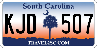 SC license plate KJD507
