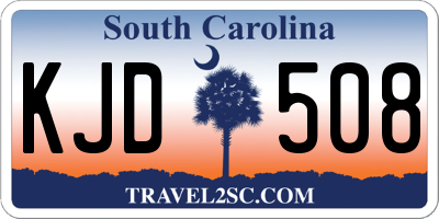 SC license plate KJD508