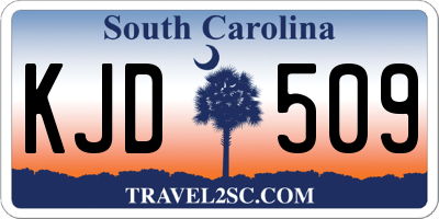 SC license plate KJD509