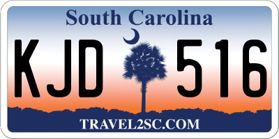 SC license plate KJD516