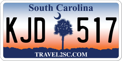 SC license plate KJD517