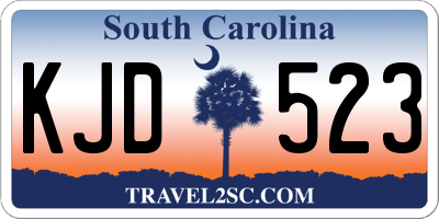 SC license plate KJD523