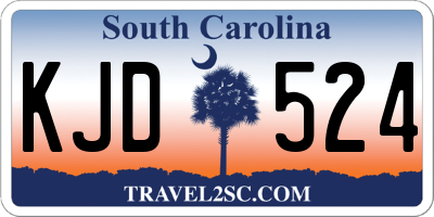 SC license plate KJD524
