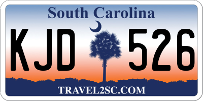 SC license plate KJD526