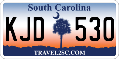 SC license plate KJD530