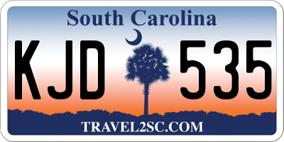 SC license plate KJD535