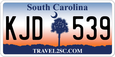 SC license plate KJD539