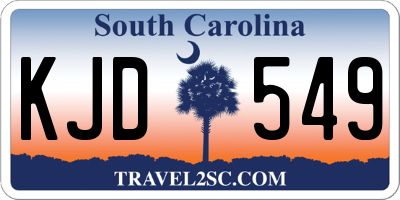 SC license plate KJD549