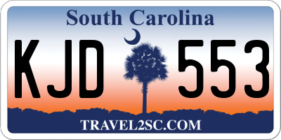 SC license plate KJD553