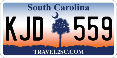 SC license plate KJD559