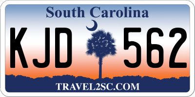 SC license plate KJD562