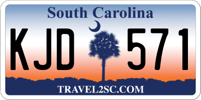 SC license plate KJD571