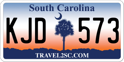 SC license plate KJD573