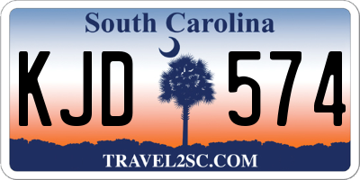SC license plate KJD574