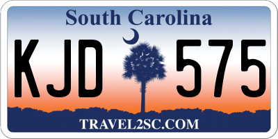 SC license plate KJD575
