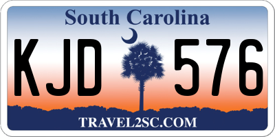 SC license plate KJD576