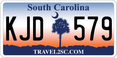 SC license plate KJD579