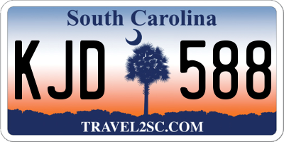 SC license plate KJD588