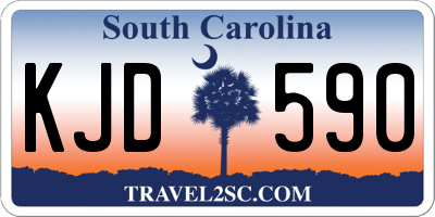 SC license plate KJD590