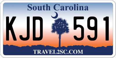 SC license plate KJD591