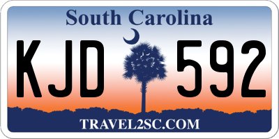 SC license plate KJD592