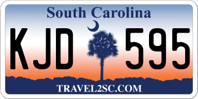 SC license plate KJD595