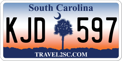 SC license plate KJD597