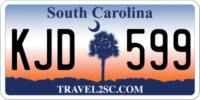 SC license plate KJD599