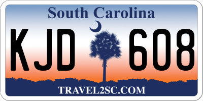 SC license plate KJD608