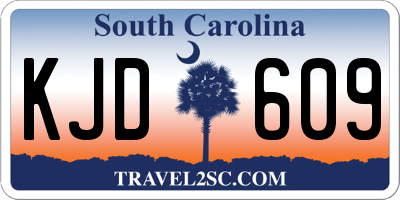 SC license plate KJD609