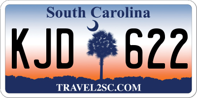SC license plate KJD622