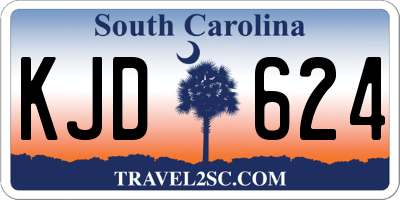 SC license plate KJD624