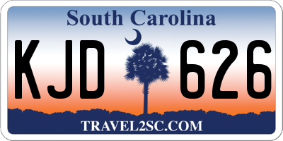 SC license plate KJD626
