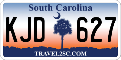SC license plate KJD627
