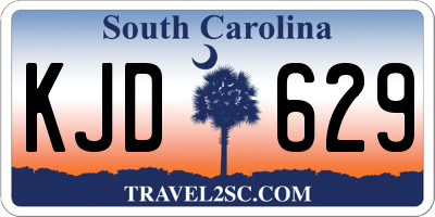 SC license plate KJD629