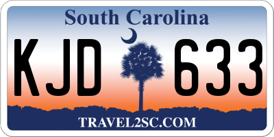 SC license plate KJD633